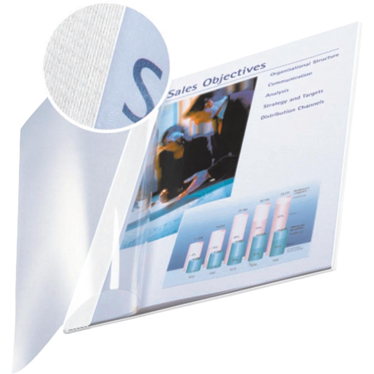 Leitz, Mappe, impressBIND Mappen Soft Cover A4 10 Stk. - 3,5 mm, weiss (A4, 10 x)