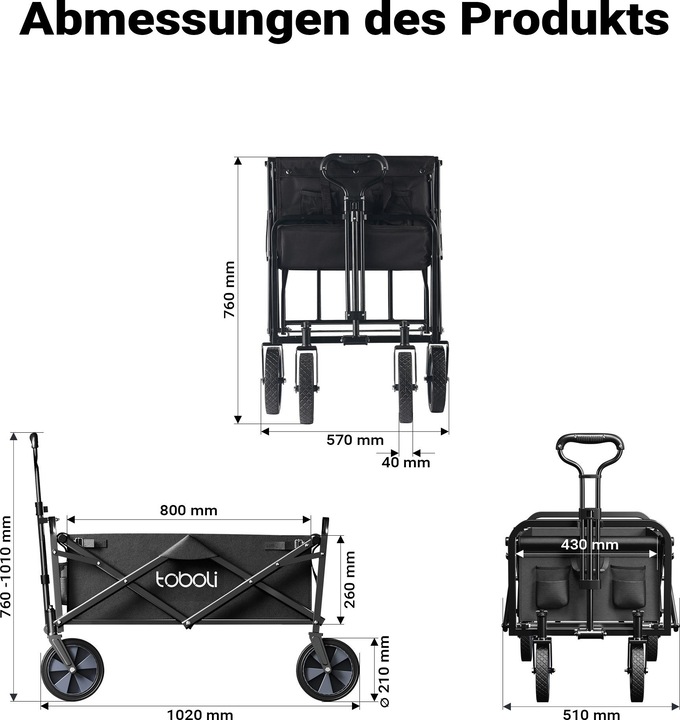 Image du produit Toboli Poussette pliante