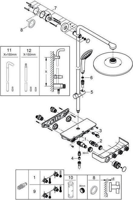 Produktbild Grohe Euphoria SmartControl System 310 Duo Duschsystem