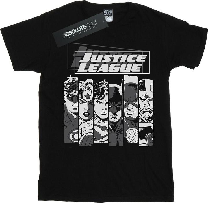 Immagine prodotto Justice League Stripes Maglietta Ragazze (152, 158)