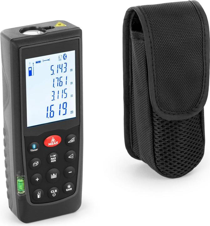 Produktbild Steinberg Laser-Entfernungsmesser bis 70 m 1,5 mm genau LCD Bluetooth Lasermessgerät (70 m)