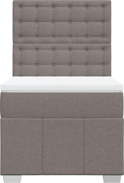 Produktbild vidaXL Bo x springbett mit Matratze 140 x 200 cm Stoff (140 x 200 cm)