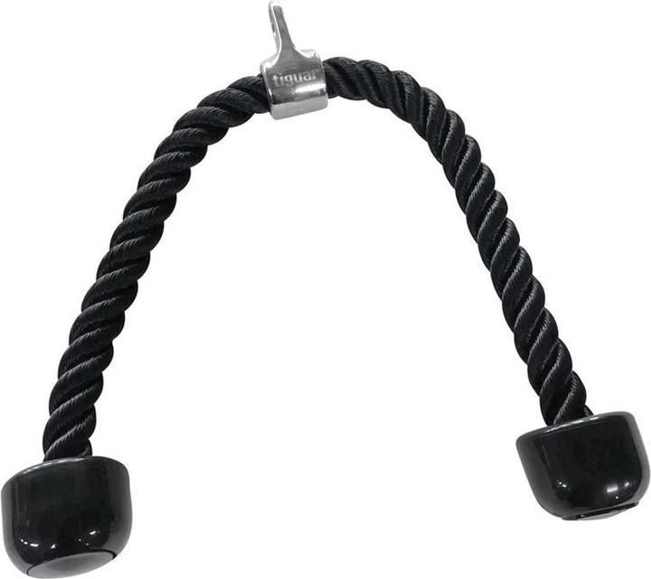 Actual product image Tiguar Trizepsseil – Kabelzugseil mit Endgriffen, für Ober- & Unterzug, Trizeps, Bizeps & Core, rutschfest