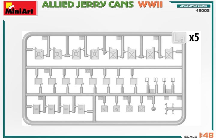 Actual product image Mini art Allied Jerry Cans WW2