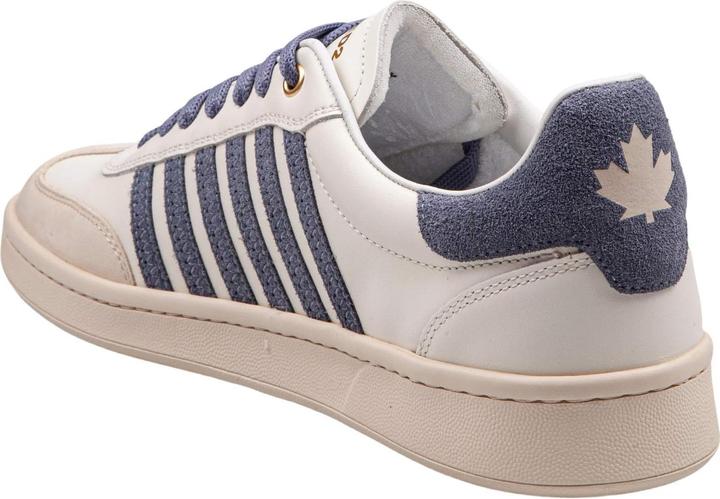 Immagine prodotto Dsquared2 boxer sneakers in leather and suede color milk and blue (40)