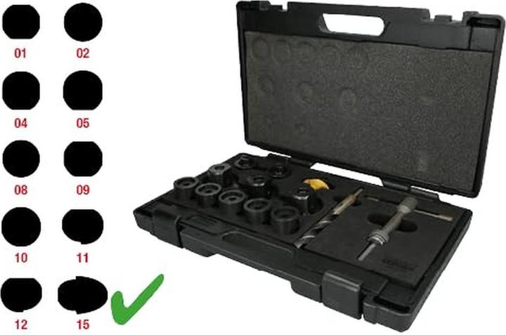 Actual product image KS Tools Hole punch set for Ford parking sensors (PDC), 30 pcs