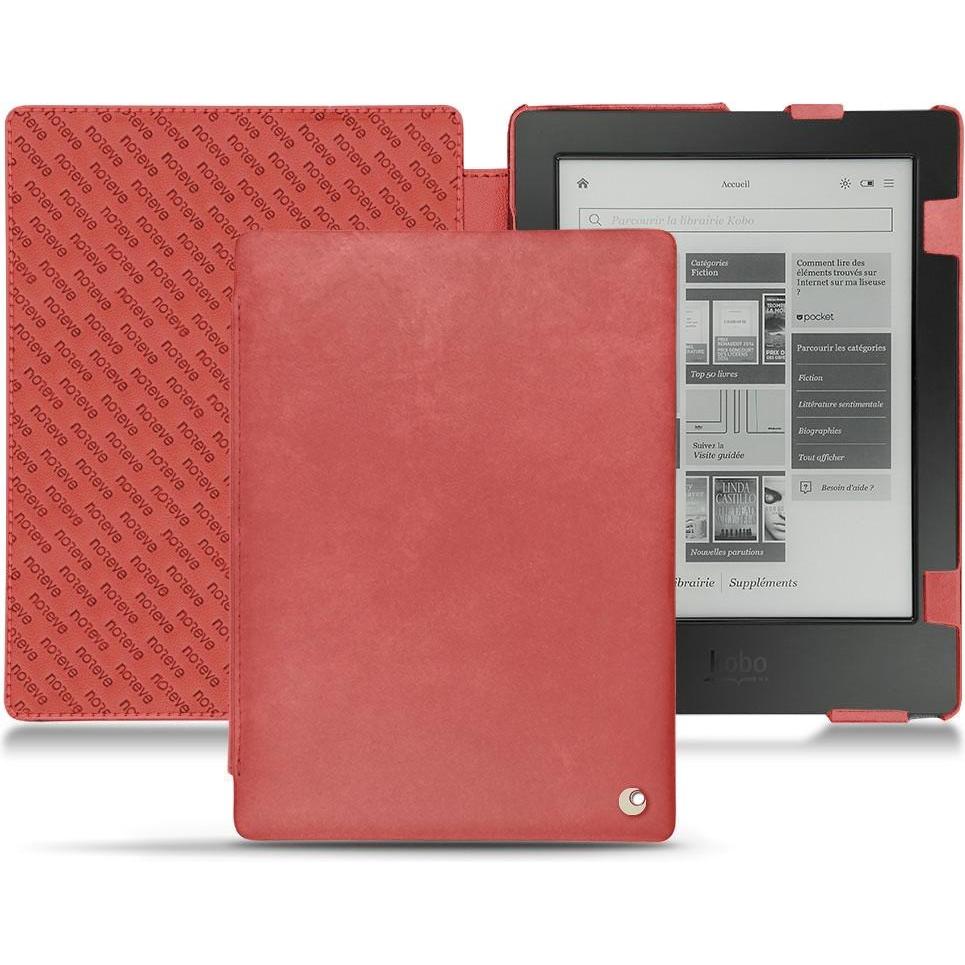 Noreve Lederschutzhülle horizontal (Aura H2O), Tablet Hülle, Rot