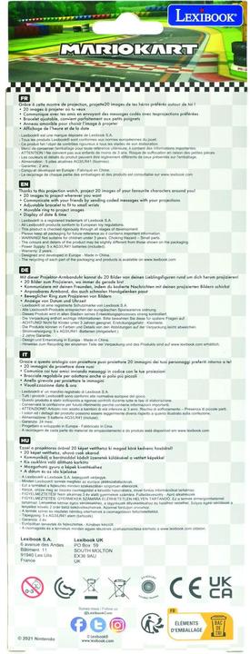 Produktbild Lexibook Digital Projektionsuhr im Mario Kart Design mit 20 Bildern zum Projizieren (Deutsch, Niederländisch)