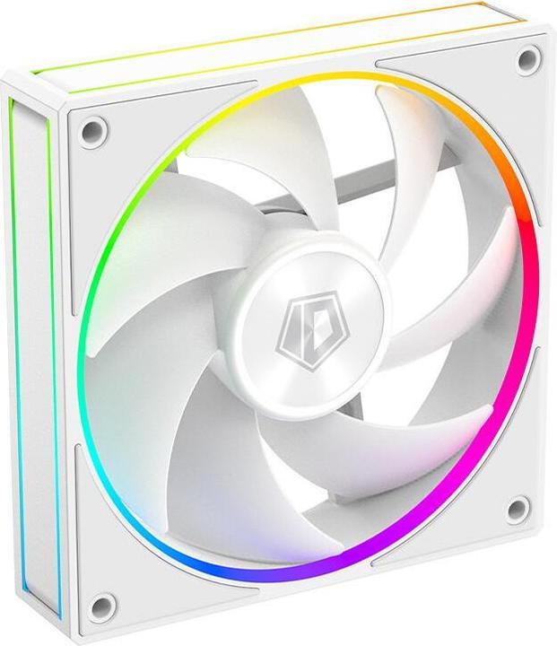 Actual product image ID-Cooling Set of 3 AF-127 120mm white fans with aRGB lighting (120 mm, 3x)