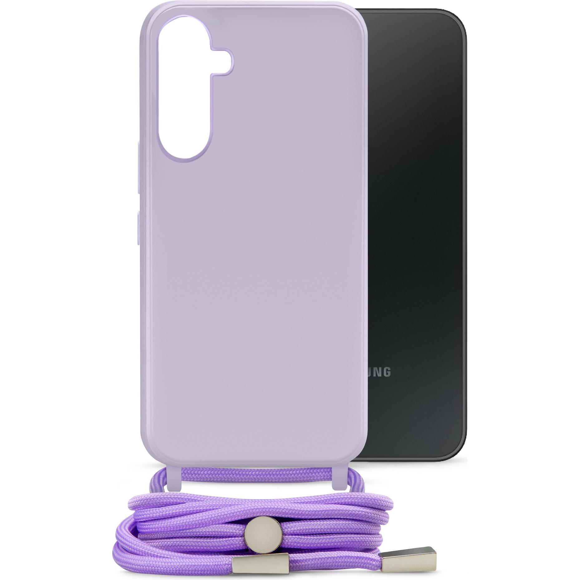 Mobilize Lanyard Gelly Case (Samsung Galaxy A34 5G), Smartphone Hülle, Violett