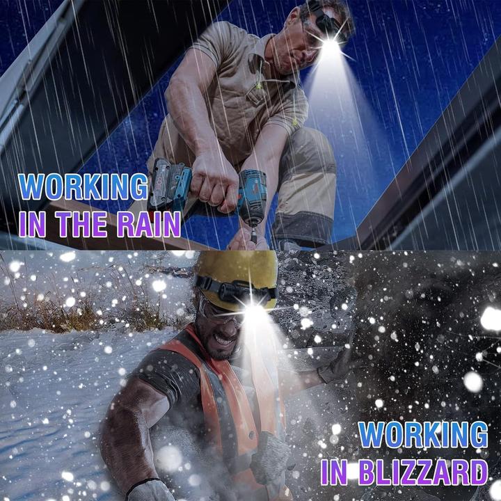 Actual product image Boruit B14 Lampe frontale de plongée - Super Bright 1000 Lumen 3 Modes (1000 lm)