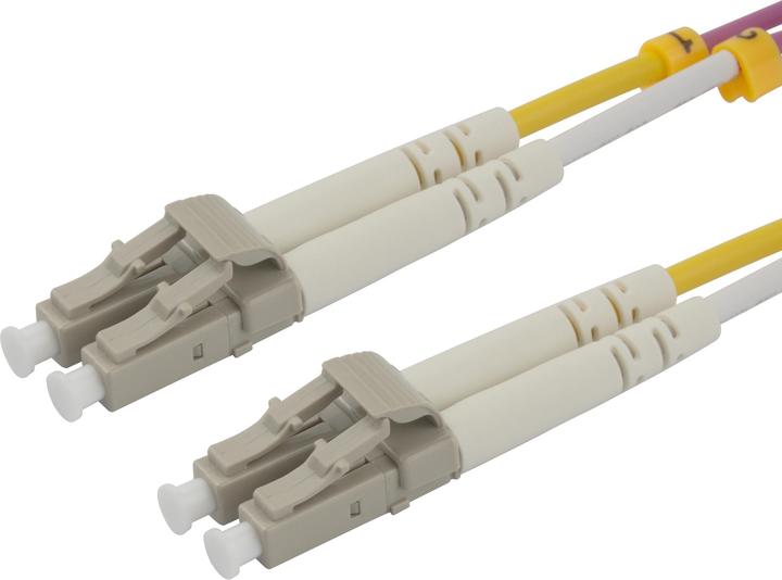 Produktbild Deltaco OM4 Fiber cable, LC - LC, duplex, multimode, 4,0m (4 m)