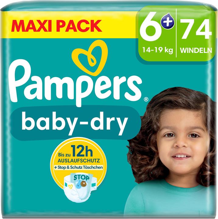 Produktbild Pampers Baby-Dry (Gr. 6+, 74 Stück)