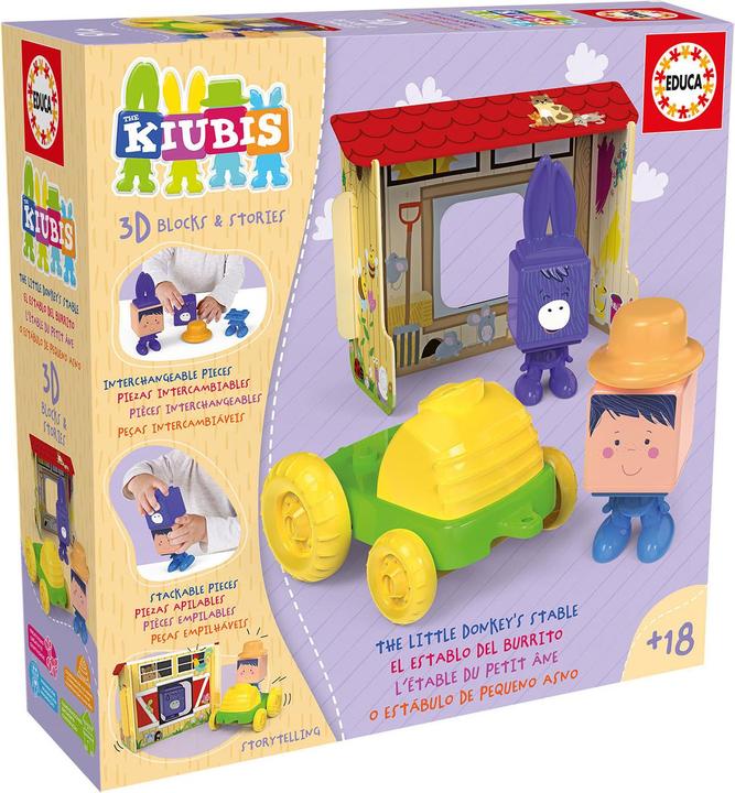 Educa 19222 Costruzione La stalla degli asini da 3+ anni (3 - 4 anni)