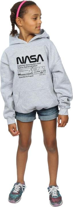 Immagine prodotto Nasa Classic Space Shuttle Felpa con Cappuccio Ragazze (128)