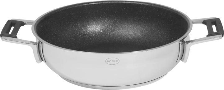 Produktbild Rösle Servierpfanne SILENCE PRO Stahlgrau (24 cm, Bratpfanne, Edelstahl)