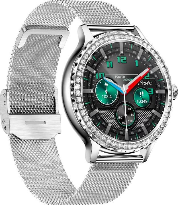 Produktbild Damen-Smartwatch RNCF19-1 Silbernes Armband + Armband