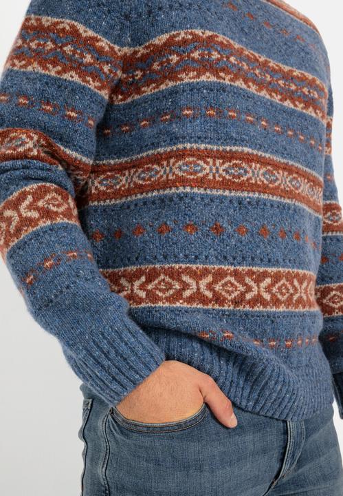 Produktbild Camel Active Rundhals Pullover mit Kontraststreifen (L)