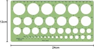 Image du produit Linex Modèle de cercle 39 cercles (24 cm, Matières plastiques)