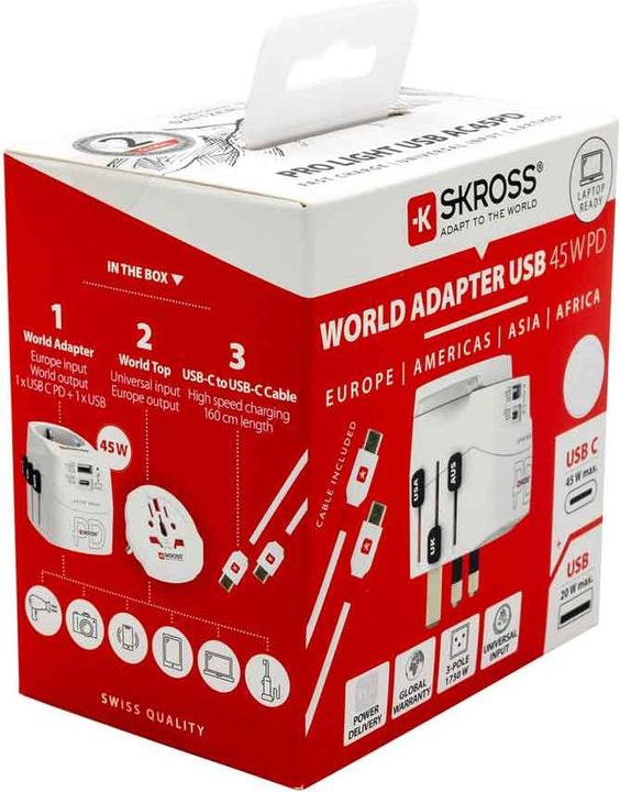 Immagine prodotto Skross PRO Light USB AC45PD World USB-C 45 W