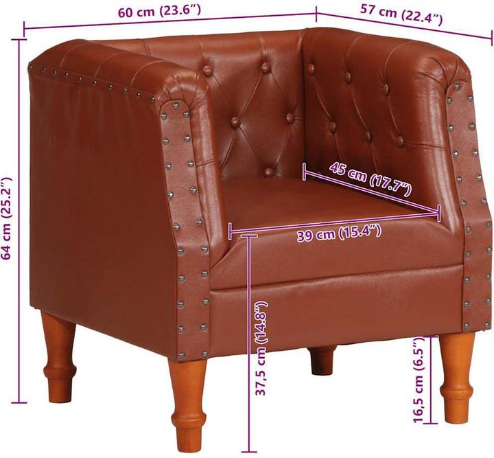 Actual product image vidaXL Sessel