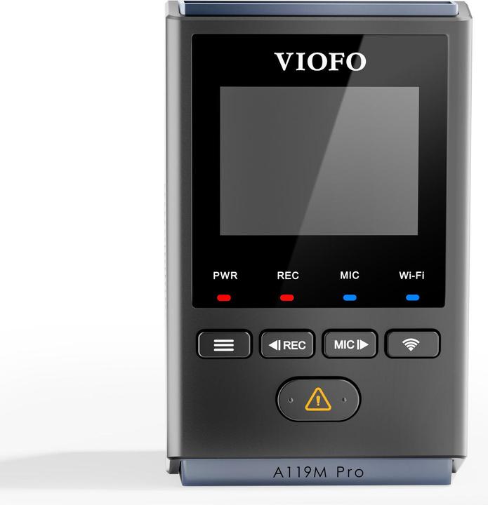Produktbild Viofo A119 M Pro 4K 30fps HDR WIFI6 Dashcam (Beschleunigungssensor, WLAN, Eingebautes Mikrofon, Eingebautes Display, GPS-Empfänger, 2K)