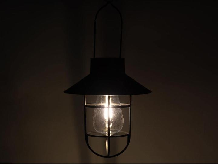 Actual product image Cocon Lantern LED solar, black, energy efficiency class EnEV