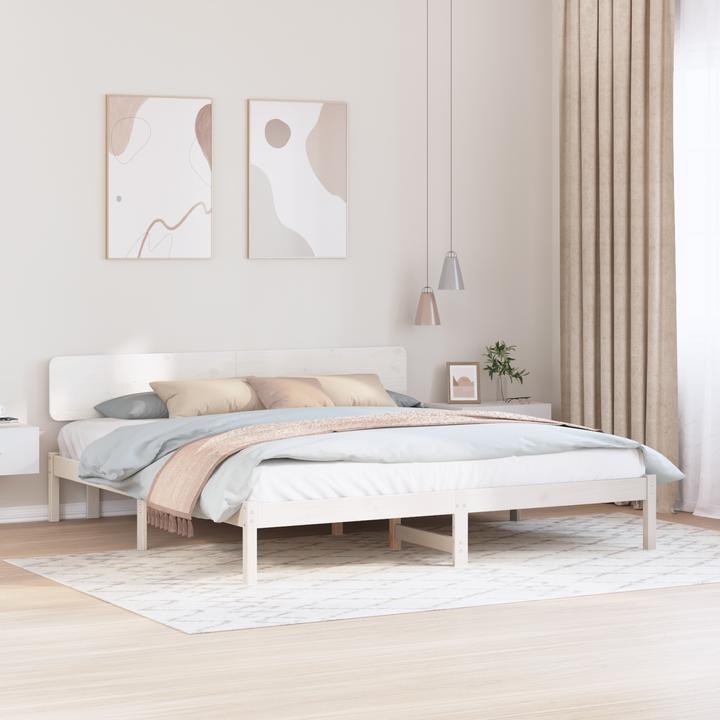 Produktbild vidaXL Holz-Bettgestell (180.50 x 200 cm)