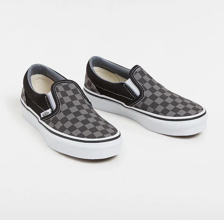 Image du produit Vans UY Classic Slip-On (Checkerboard) Blk/Pewter (31.5)