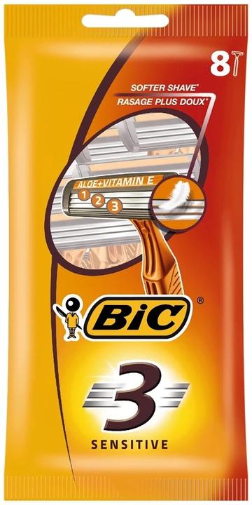 Bic 3 Sensitive Disposable Razors 8 pcs