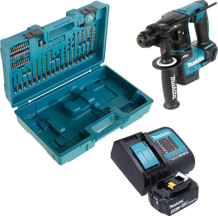 Immagine prodotto Makita DHR 171 SF1X3 Trapano a percussione a batteria 18 V 1,2 J SDS-Plus Brushless + 1x batteria (Batteria ricaricabile)