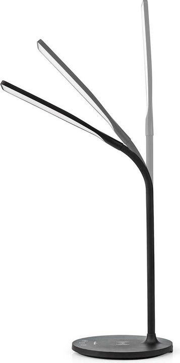 Actual product image Nedis LED lamp with wireless charger - dimmer switch - LED/Qi - 15 W - with dimmer - cold white/natural (350 lm)