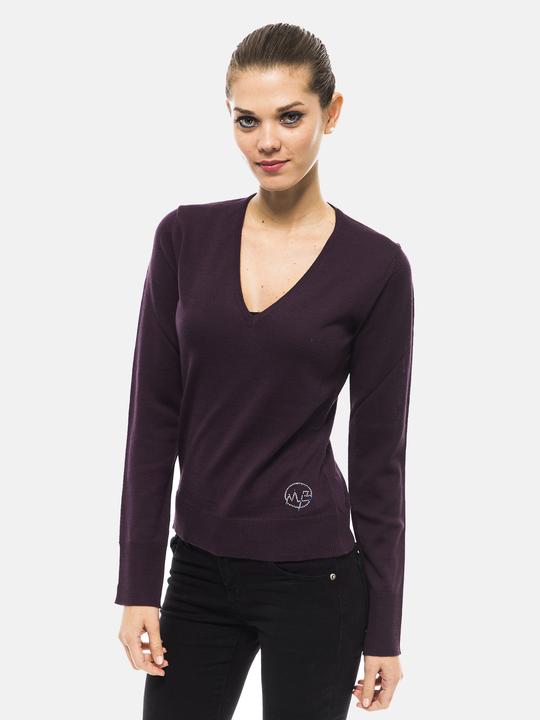 Produktbild Montana Frauen Leder Pullover - Valora Lux Modell - Made In Italy (44)