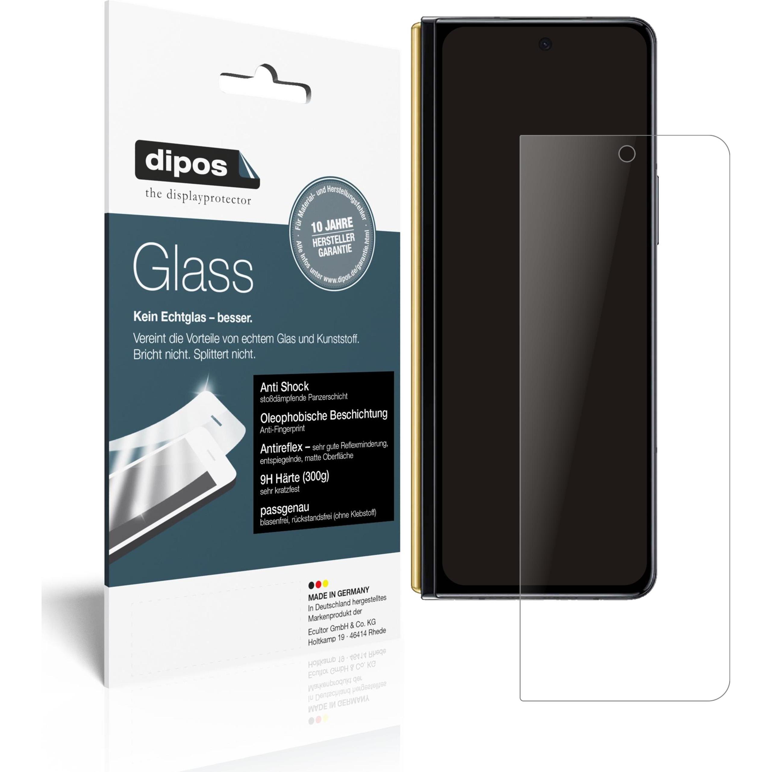 Dipos Displayschutz Anti-Shock (2 Stück, Samsung Galaxy S21), Smartphone Schutzfolie, Transparent