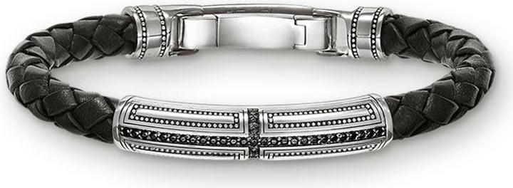 Immagine prodotto Thomas Sabo Bracciale (17 cm, Cuoio, Argento)