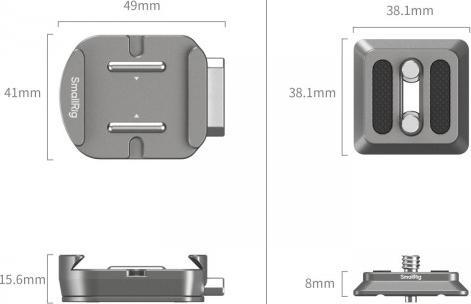 Produktbild SmallRig HawkLock H38 Arca-Swiss Schnellwechselplatte (Schnellwechselplatte)