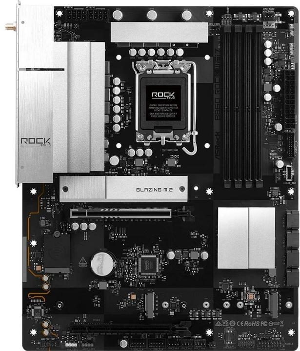 AsRock MB Intel 1851 B860 Rock WiFi 7 (LGA 1851, Intel B860, ATX)
