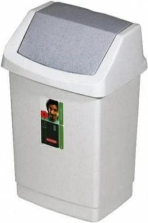 Curver Cestino Prana Ko con coperchio basculante 50 L, grigio chiaro. (50 l)