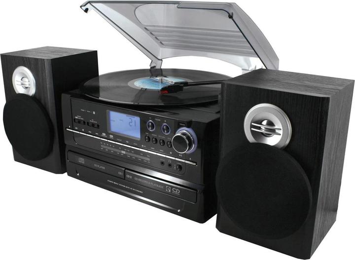Actual product image Soundmaster MCD4850 - HiFi music centre with record player and CD burner (Tape deck, 2x 40 W)