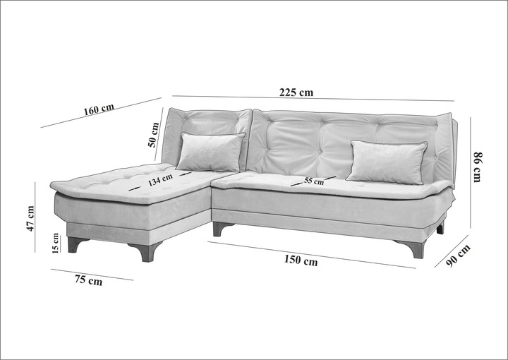 Produktbild Atelier del Sofa Kelebek (Ecksofa)