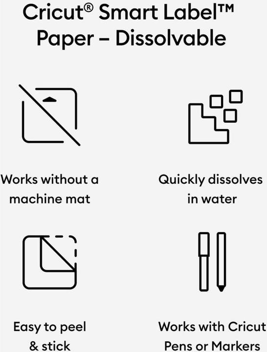 Actual product image Cricut Film Smart Label dissolvable 33 x 61 cm (1 x)