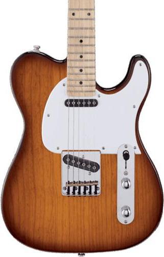 Actual product image G&L GL Guitars electric guitar ASAT Classic Tribute Tobacco Sunburst (Electric guitar, Swamp ash, Maple, Nickel, Chrome hardware, Plastic)