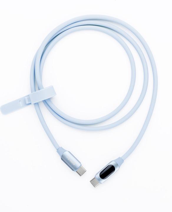 Immagine prodotto MyVolts PDCCCSB - Cavo PD Step Up da USB-C a USB-C con misuratore di potenza LCD, verde menta