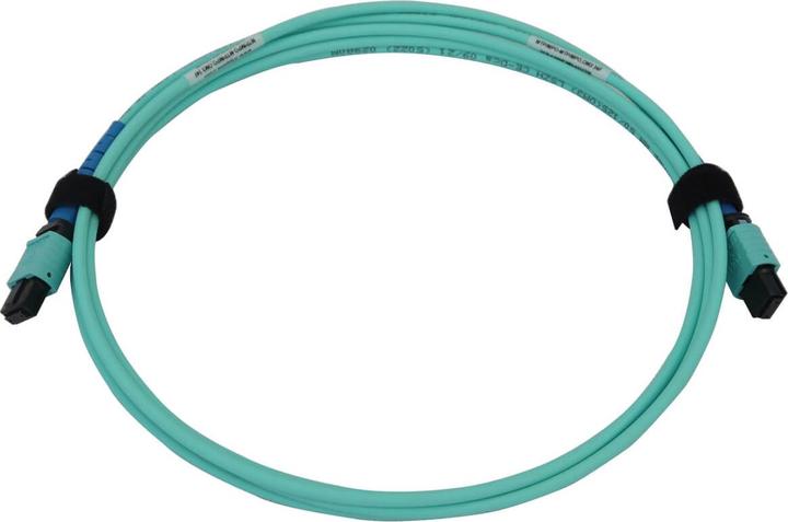 Produktbild Eaton 40/100/400G Multimode 50/125 OM3 Fiber Optic Cable 24F MTP/MPO-PC F/F LSZH Aqua 2m 6 (2 m)
