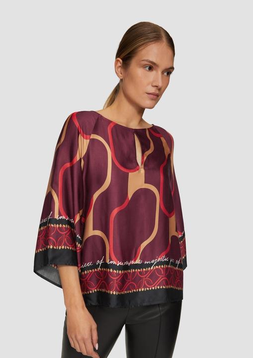 Immagine prodotto s.Oliver Bluse Satin-Bluse mit weiten Ärmeln (36)