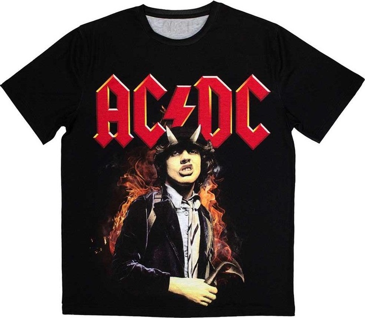 Actual product image AC/DC Unisex Adult Angus Highway To Hell Sublimated T-Shirt (L)