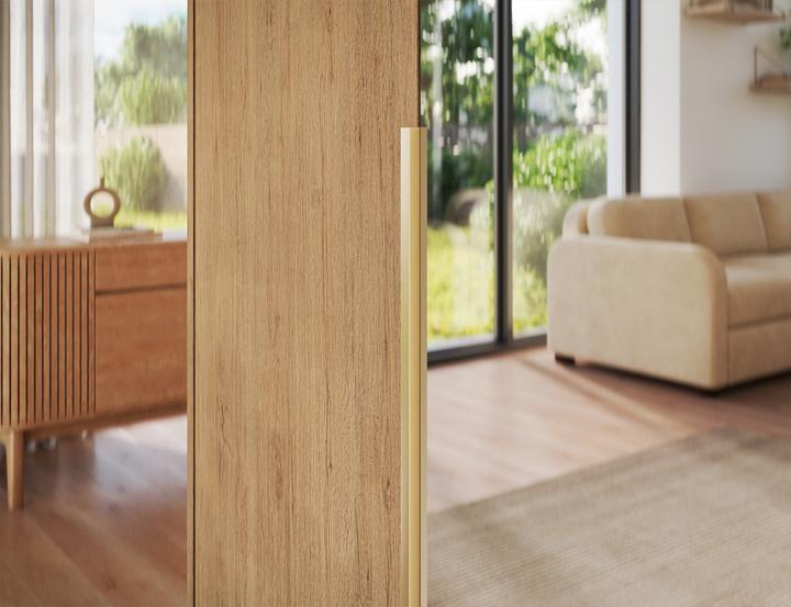 Produktbild ADRK Furniture Alera III mit Aufsatz – Drehtürenschrank (148 x 58 x 250 cm)