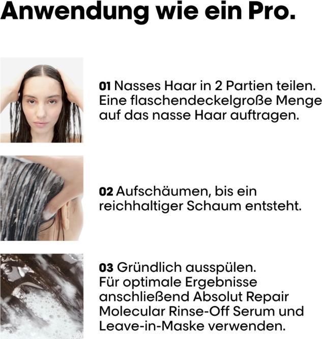 Produktbild L'Oréal Professionnel Absolut Repair Molecular (300 ml, Flüssiges Shampoo)