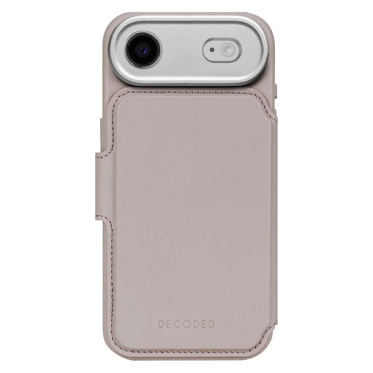 Decoded Leather Detachable Wallet Apple IPhone Air Solid Clay (Apple IPhone 17), Smartphonehoes, Beige