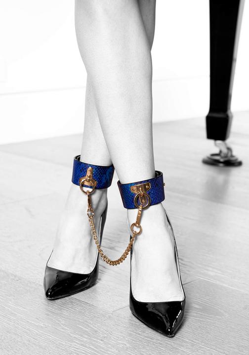 Actual product image Ouch! Florence Collection - Leg Cuffs - Blue